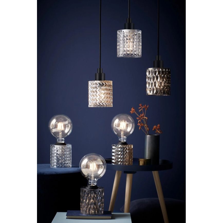 Nordlux - Hängeleuchte HOLLYWOOD 1xE27/60W/230V d 10,8 cm rauchig