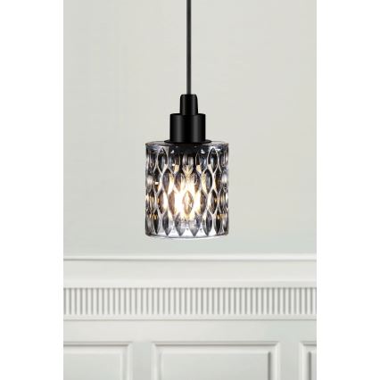 Nordlux - Hängeleuchte HOLLYWOOD 1xE27/60W/230V d 10,8 cm rauchig