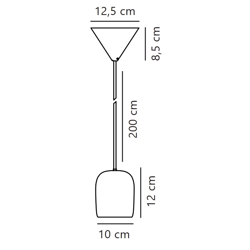 Nordlux - Hängeleuchte NOTTI 1xE27/25W/230V d 12,5 cm orange