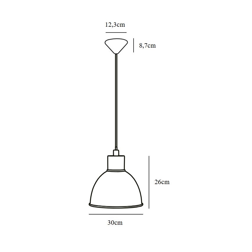 Nordlux - Hängeleuchte POP 1xE27/60W/230V schwarz