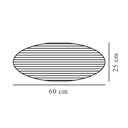 Nordlux - Lampenschirm für Kronleuchter VILLO E27 Ø 60 cm braun