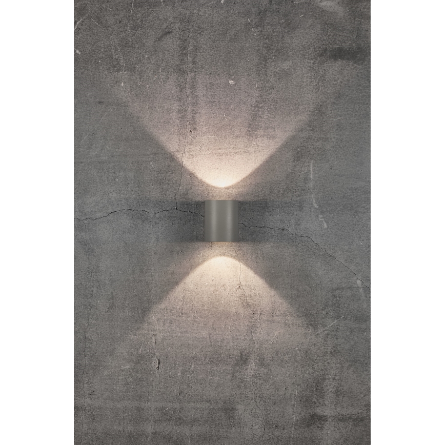 Nordlux - LED Außenwandleuchte CANTO 2xLED/5,5W/230V IP44 grau