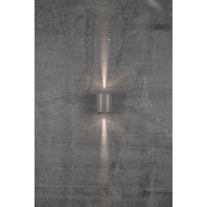 Nordlux - LED Außenwandleuchte CANTO 2xLED/5,5W/230V IP44 grau