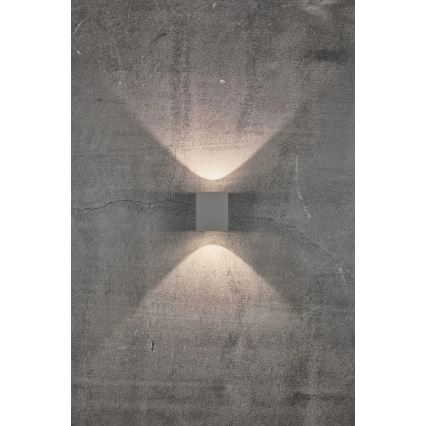 Nordlux - LED-Außenwandleuchte CANTO 2xLED/5W/230V IP44 grau