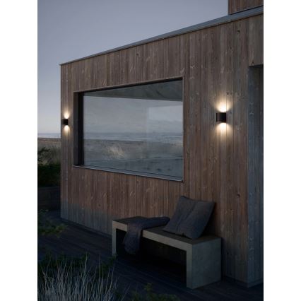 Nordlux - LED Außenwandleuchte CANTO 2xLED/6W/230V IP44 schwarz
