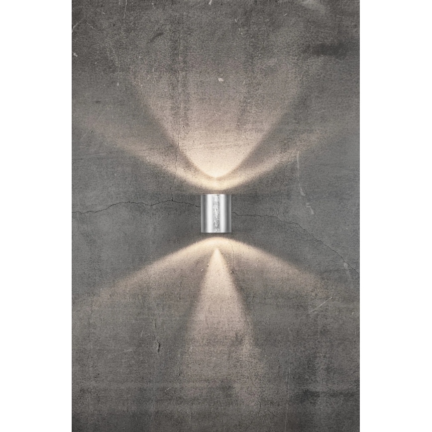 Nordlux - LED Außenwandleuchte CANTO 2xLED/6W/230V IP44 silber