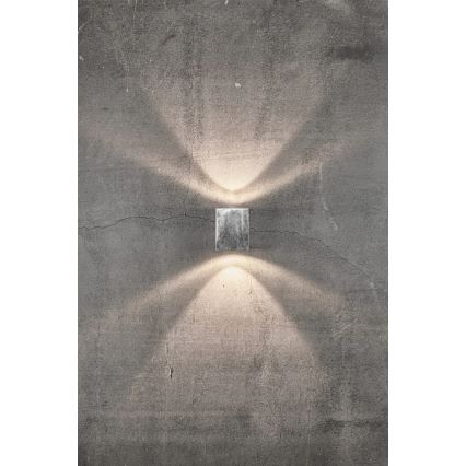 Nordlux - LED Außenwandleuchte CANTO 2xLED/6W/230V IP44 silber