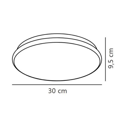 Nordlux - LED-Badezimmer-Deckenleuchte MONTONE LED/10W/230V IP44 Ø 30 cm