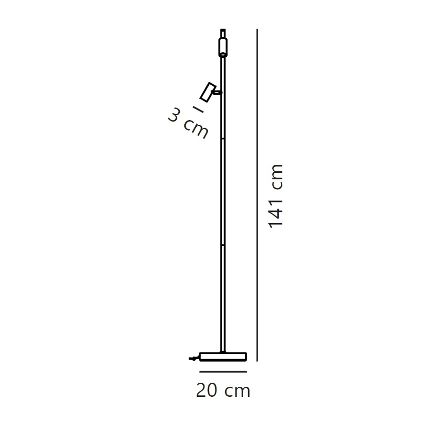 Nordlux - LED dimmbare Stehleuchte mit Touch-Funktion OMARI 2xLED/3,2W/230V weiß
