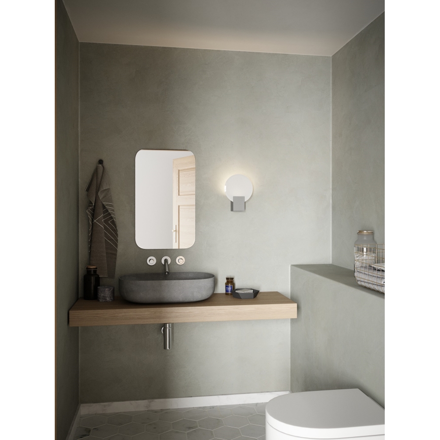 Nordlux - LED dimmbare Badezimmer-Wandleuchte HESTER LED/9,5W/230V IP44 weiß