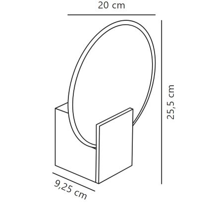 Nordlux - LED dimmbare Badezimmer-Wandleuchte HESTER LED/9,5W/230V IP44 weiß