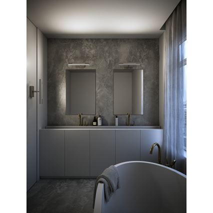 Nordlux - LED dimmbares Badezimmerspiegellicht OTIS LED/14W/230V IP44 40 cm silber