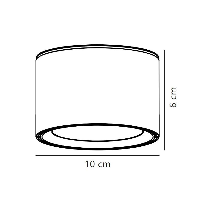 Nordlux - LED dimmbares Einbauleuchte FALLON LED/5,5W/230V schwarz