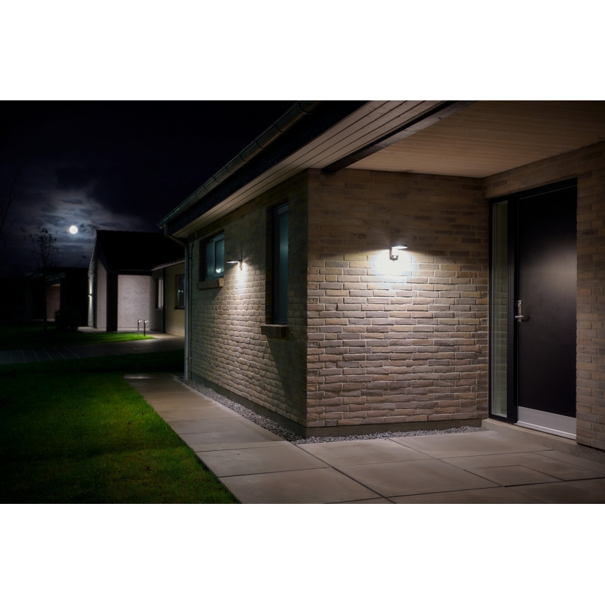 Nordlux - LED Solar-Wandleuchte mit Sensor RICA LED/5W/3,7V IP44 2200 mAh rund