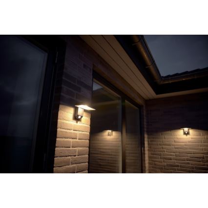 Nordlux - LED Solar-Wandleuchte mit Sensor RICA LED/5W/3,7V IP44 2200 mAh eckig