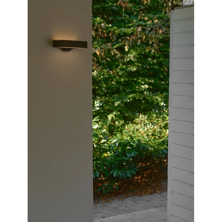 Nordlux - LED Solar-Wandleuchte mit Sensor MONAY LED/5W/5V 3000K IP44 2000 mAh schwarz