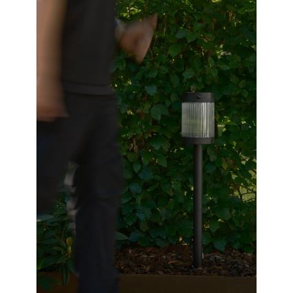 Nordlux - LED Solarleuchte COUPAR LED/3,2W/5V 3000K IP44 Schwarz 1800 mAh