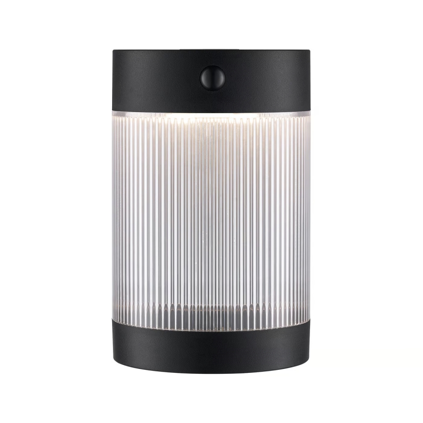 Nordlux - LED-Solarwandleuchte mit Sensor COUPAR LED/3,2W/5V 3000K IP44 1800 mAh schwarz