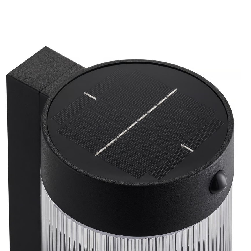Nordlux - LED-Solarwandleuchte mit Sensor COUPAR LED/3,2W/5V 3000K IP44 1800 mAh schwarz
