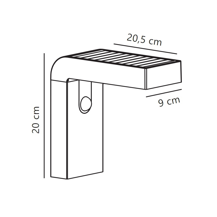 Nordlux - LED-Solarwandleuchte mit Sensor ALYA LED/5W/3,7V IP44 2200 mAh