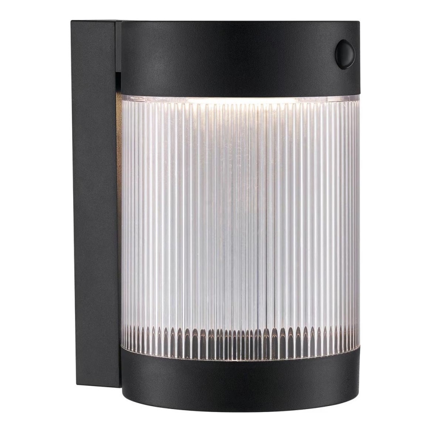 Nordlux - LED-Solarwandleuchte mit Sensor COUPAR LED/3,2W/5V 3000K IP44 1800 mAh schwarz