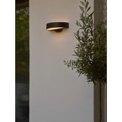 Nordlux - LED-Solarwandleuchte mit Sensor MONAY LED/5W/5V 3000K IP44 2000 mAh schwarz