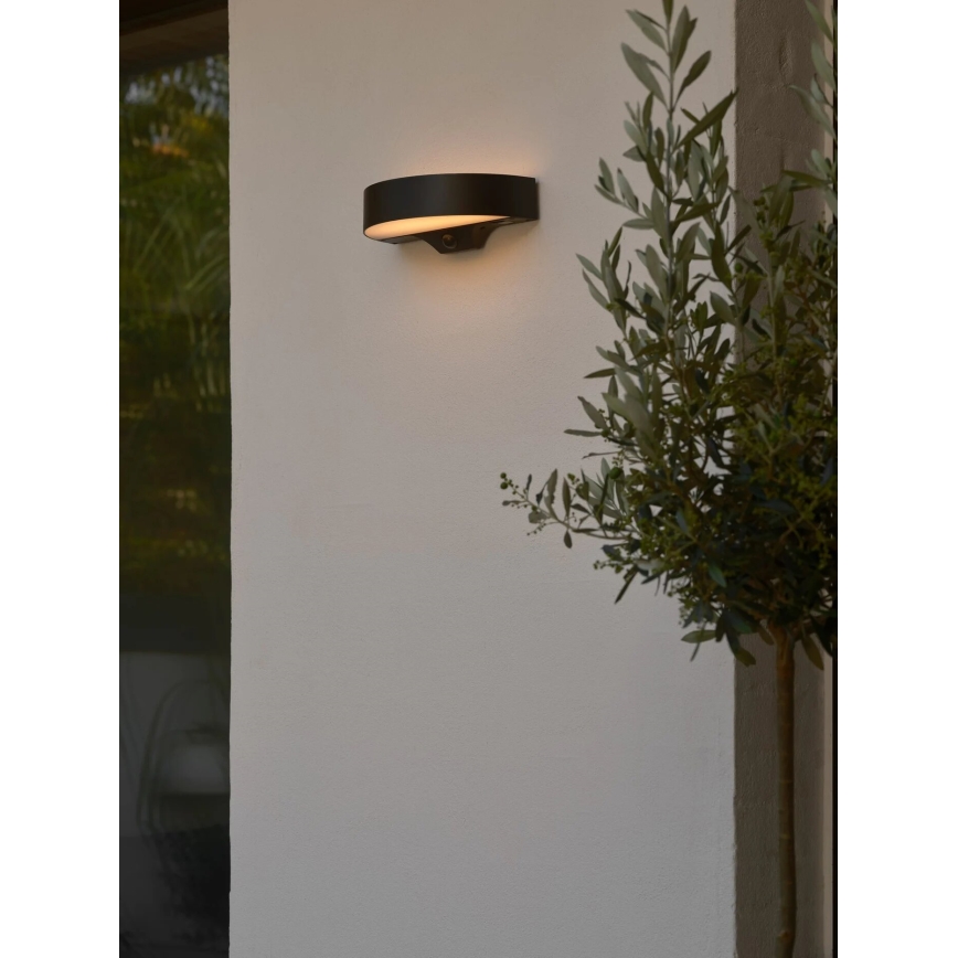 Nordlux - LED-Solarwandleuchte mit Sensor MONAY LED/5W/5V 3000K IP44 2000 mAh schwarz