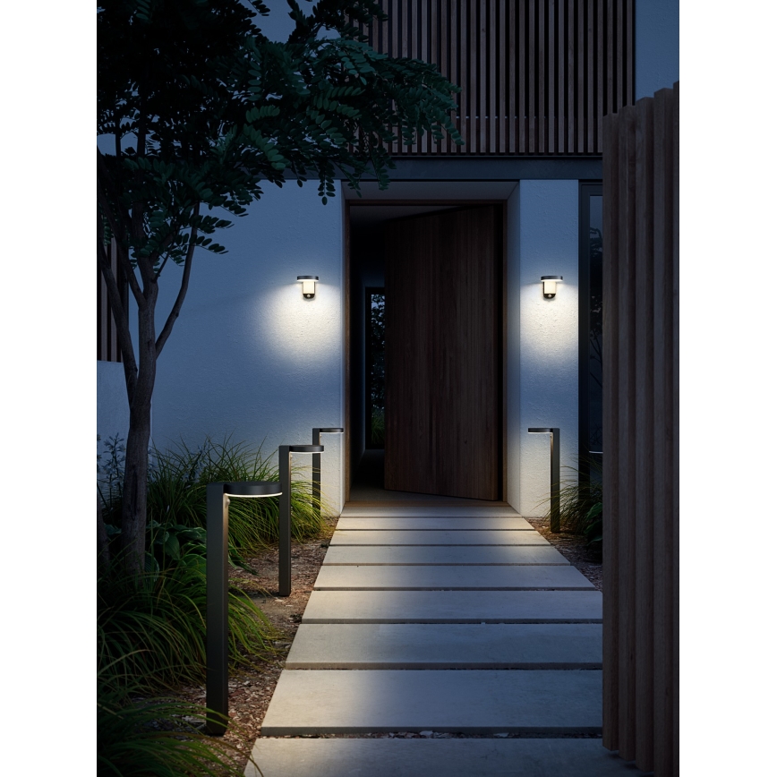 Nordlux - LED-Solarwandleuchte mit Sensor RICA LED/5W/3,7V IP44 2200 mAh rund