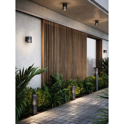 Nordlux - Outdoor-Deckenleuchte ALUDRA 1xE27/15W/230V d 12,4 cm anthrazit