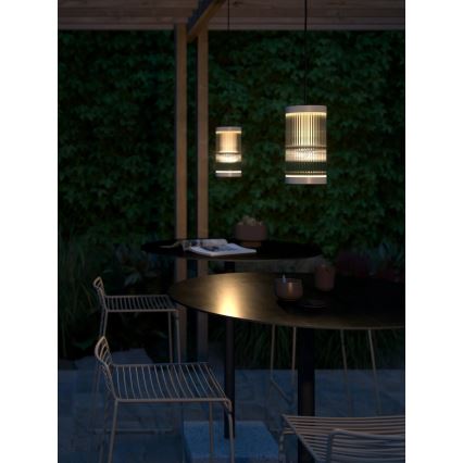 Nordlux - Outdoor-Hängeleuchte COUPAR 1xE27/25W/230V IP33 d 13 cm cremefarben