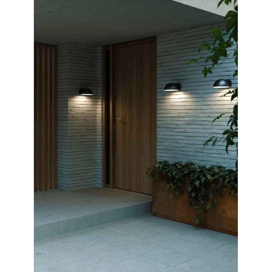 Nordlux - Outdoor-Wandleuchte CLARSO 1xE27/10W/230V IP44 schwarz