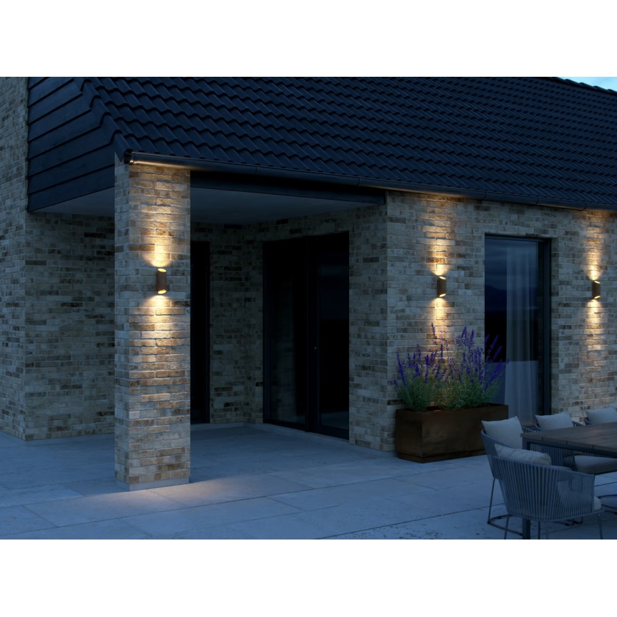 Nordlux - Outdoor-Wandleuchte NICO 2xGU10/35W/230V IP54 braun