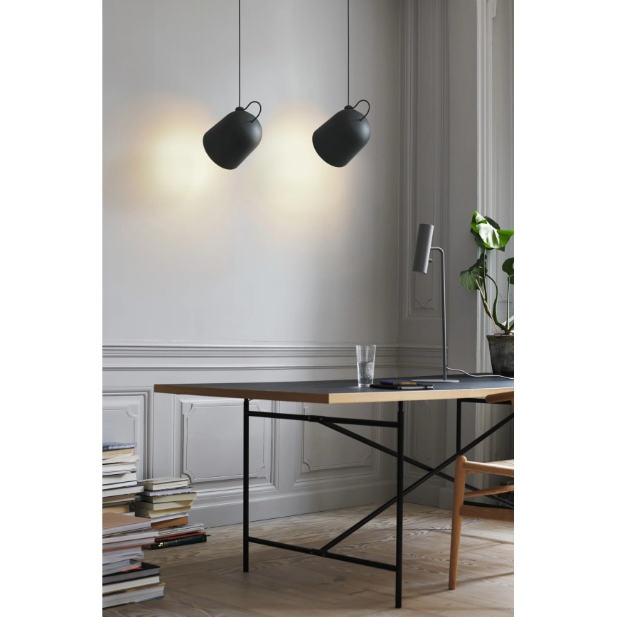 Nordlux - Pendelleuchte ANGLE mit Kabel 1xE27/25W/230V schwarz