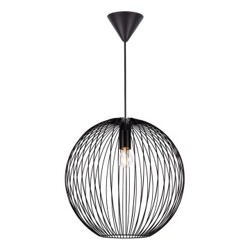 Nordlux - Pendelleuchte BERONI an Kabel 1xE27/60W/230V schwarz