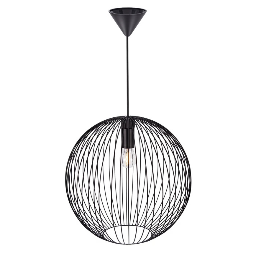 Nordlux - Pendelleuchte BERONI an Kabel 1xE27/60W/230V schwarz