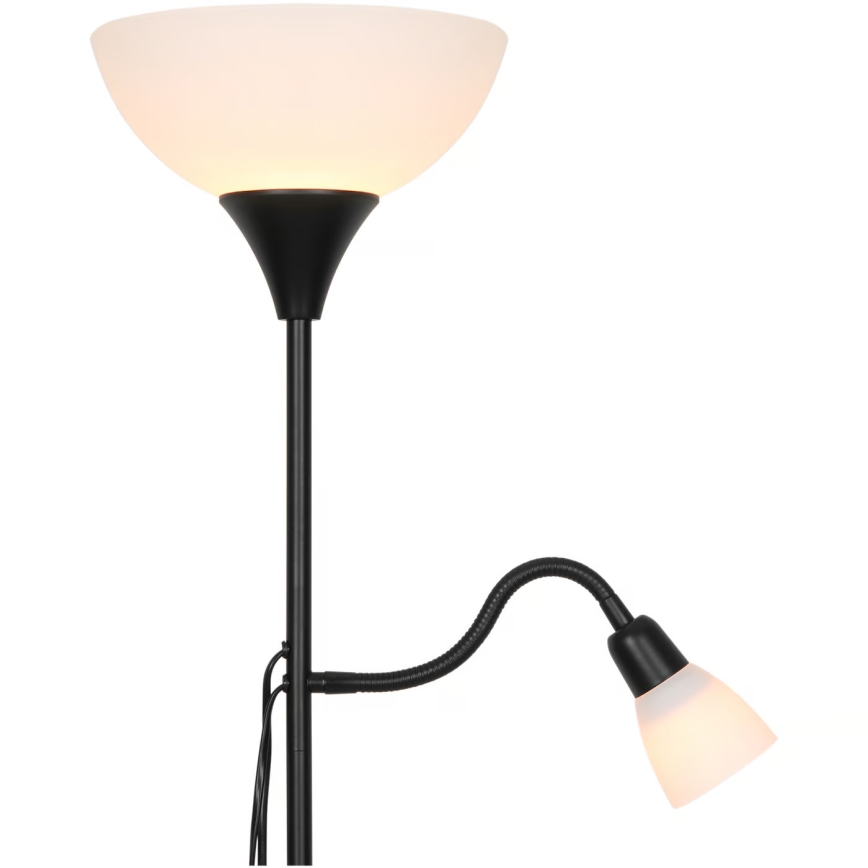 Nordlux - Stehleuchte LAURIA 1xE27/40W/230V + 1xE14/15W schwarz
