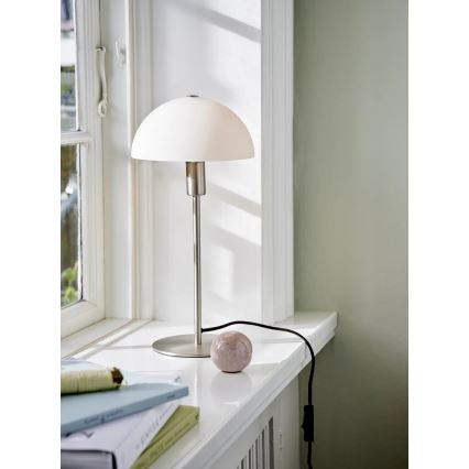 Nordlux - Tischleuchte ELLEN 1xE14/40W/230V mattchrom/weiß