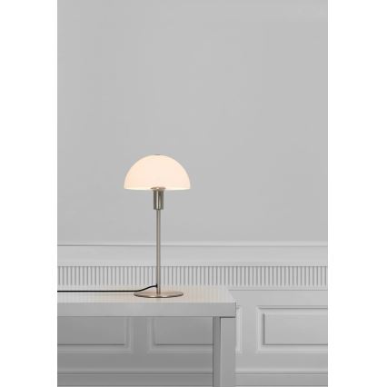 Nordlux - Tischleuchte ELLEN 1xE14/40W/230V mattchrom/weiß