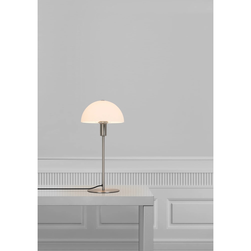 Nordlux - Tischleuchte ELLEN 1xE14/40W/230V mattchrom/weiß