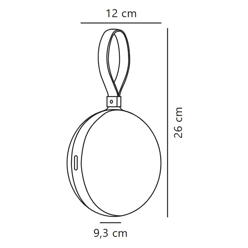 Nordlux - Tragbare, aufladbare LED-Leuchte LED/1W/3,7V IP54 1500 mAh gelb