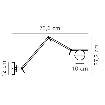 Nordlux - Wandleuchte CONTINA 1xG9/5W/230V Messing