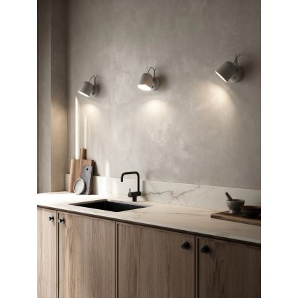 Nordlux - Wandleuchte mit USB ANGLE 1xGU10/25W/230V grau