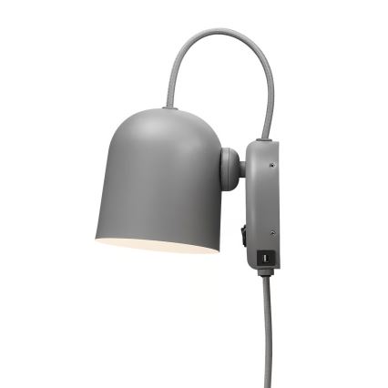 Nordlux - Wandleuchte mit USB ANGLE 1xGU10/25W/230V grau