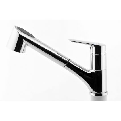 Novaservis - Wasserhahn (Armatur) mit ausziehbarer Sprühvorrichtung METALIA glänzendes Chrom