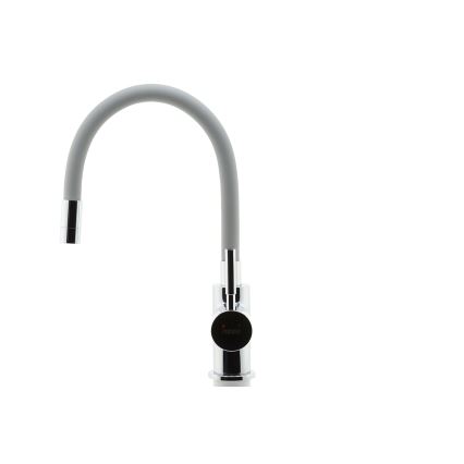 Novaservis - Wasserhahn (Armatur) mit flexiblem Arm glänzendes Chrom/grau