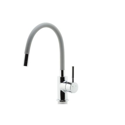 Novaservis - Wasserhahn (Armatur) mit flexiblem Arm glänzendes Chrom/grau