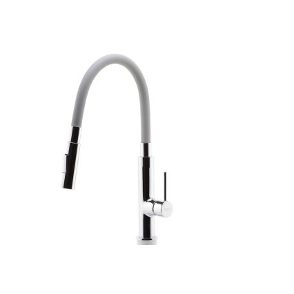 Novaservis - Wasserhahn (Armatur) mit flexiblem Arm glänzendes Chrom/grau