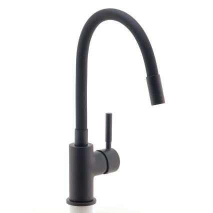 Novaservis - Wasserhahn (Armatur) mit flexiblem Arm matt schwarz