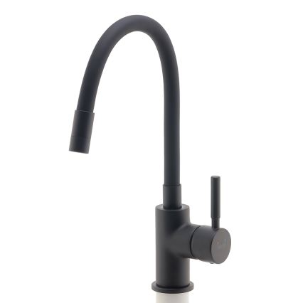 Novaservis - Wasserhahn (Armatur) mit flexiblem Arm matt schwarz