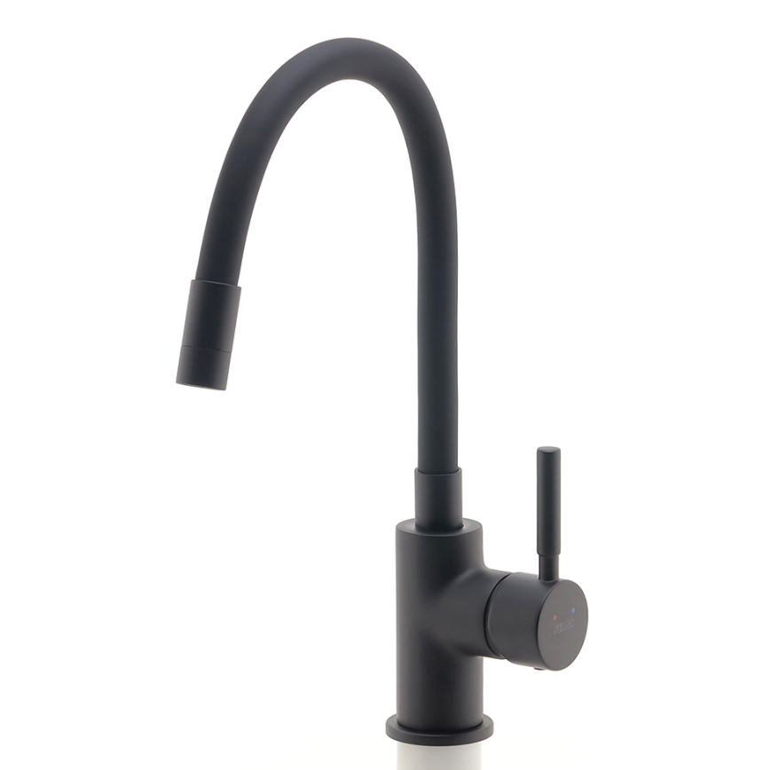 Novaservis - Wasserhahn (Armatur) mit flexiblem Arm matt schwarz